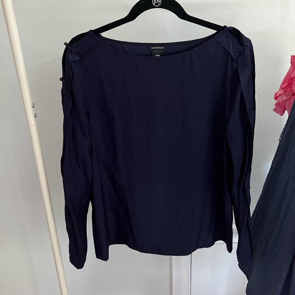 club monaco silk blouse